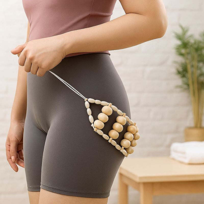 Massage Sportif avec rouleau de massage madérothérapie