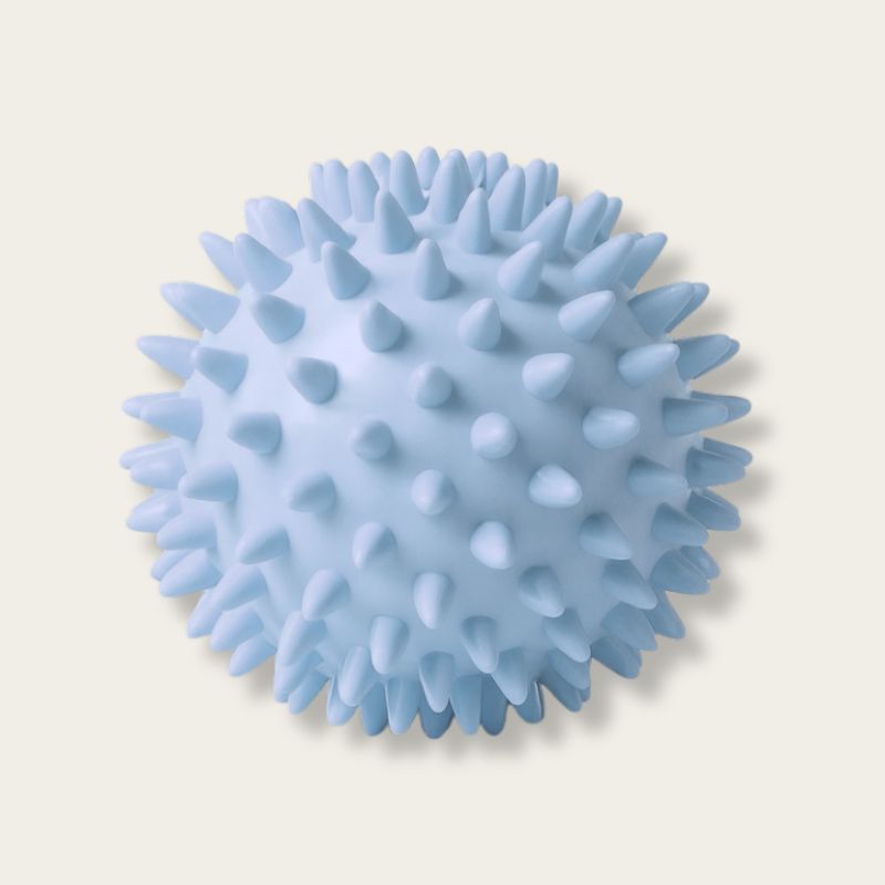 Balle de massage picots bleu pour détente musculaire