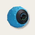 Balle de massage vibrante bleue vue de face