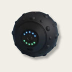 Balle de massage vibrante noire vue de face