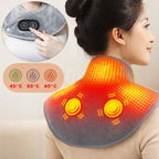 Commande intégrée du coussin massant chauffant avec réglages de température 45, 55 et 65 degrés