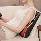 Coussin de massage pour le dos utilisé en position assise pour soulager les tensions