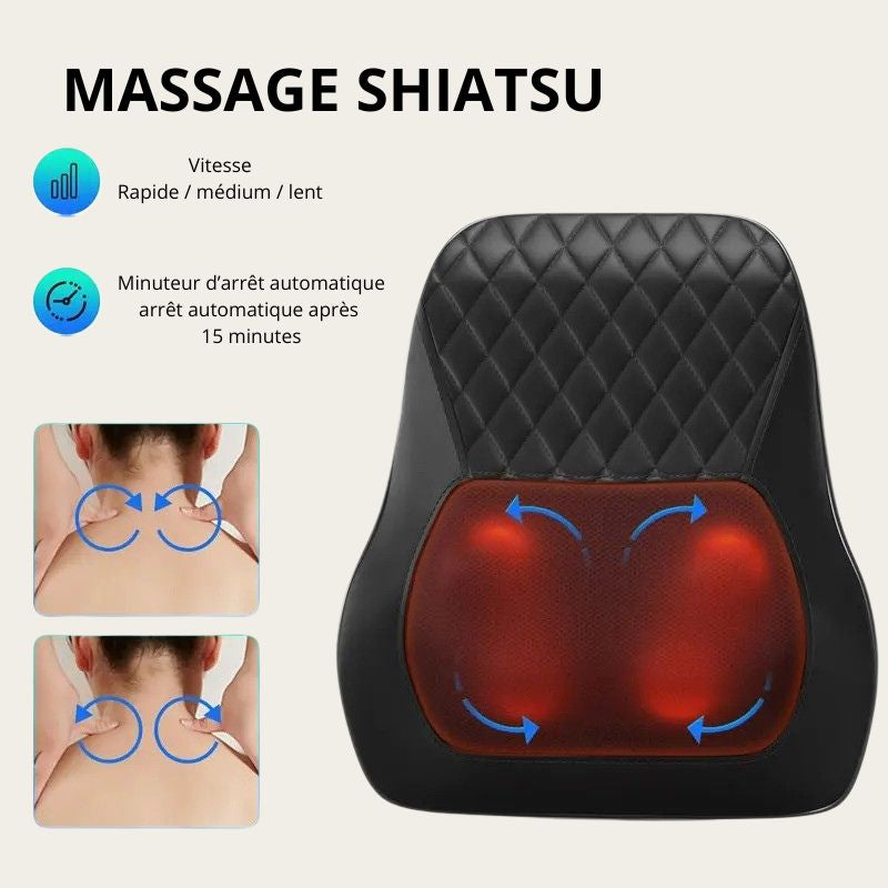 Coussin massant dos shiatsu 