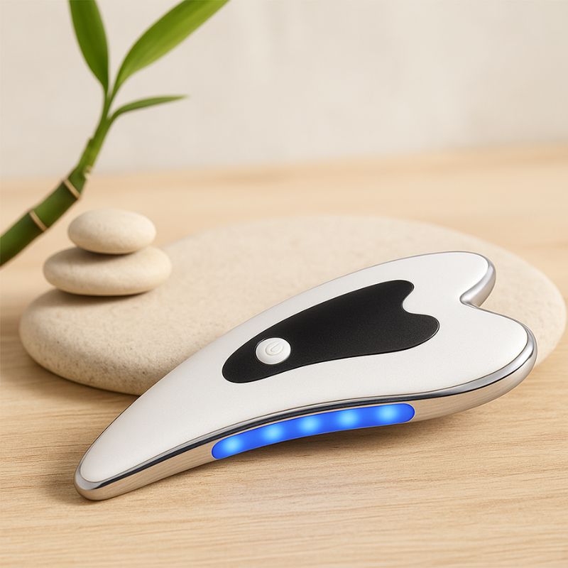 Gha sha electrique, accessoire de massage facial traditionnel