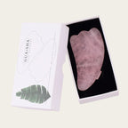 Coffret Gua Sha Quartz Rose avec boîte cadeau