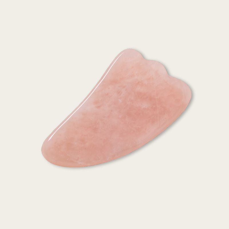 Gua Sha Quartz Rose, accessoire soin du visage