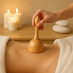Outils maderotherapie en kit – ventouse bois en massage du ventre