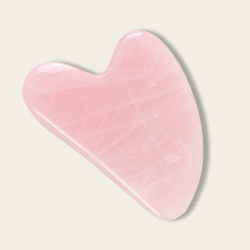 Pierre Gua Sha Visage en quartz rose