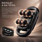 Pistolet de massage tendinite à six têtes pour soulager les courbatures et détendre les muscles en profondeur