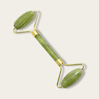 Rouleau facial en jade à picots pour massage profond du visage et du cou