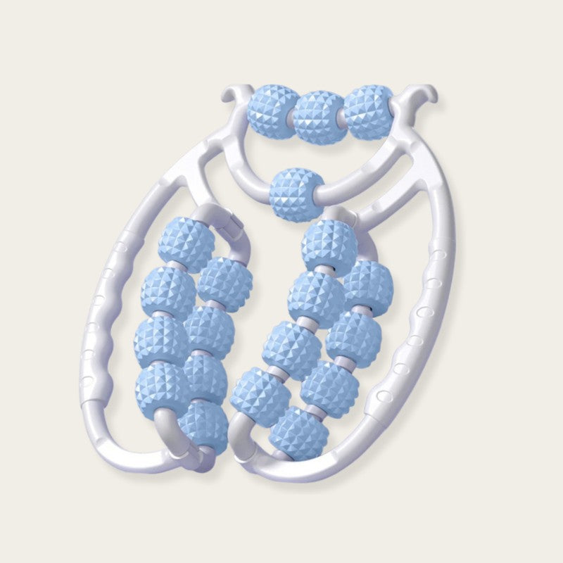 Rouleau de massage ergonomique bleu pour soin quotidien anti-cellulite