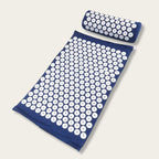 Tapis de Fakir bleu avec coussin pour soulager les tensions musculaires