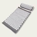 Tapis de Fakir gris avec coussin pour soulager les tensions musculaires