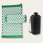 Tapis de Fakir vert avec coussin et sac de transport