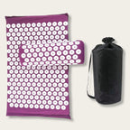 Tapis de Fakir violet avec coussin acupression et sac de transport
